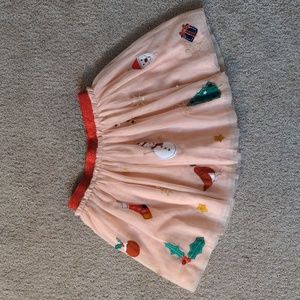 Girls Mini Boden Holiday Skirt size 5-6